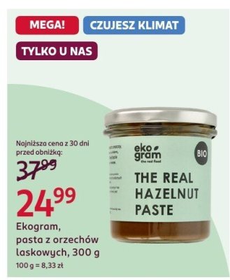 Pasta z orzechów laskowych 300 g promocja w Rossmann