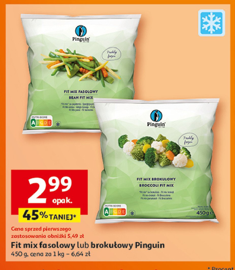 Mix brokułowy PINGUIN promocja w Auchan