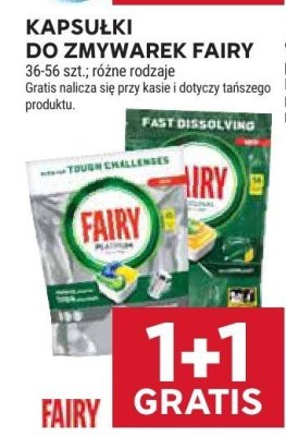 Kapsułki do zmywarek Fairy promocja w Stokrotka