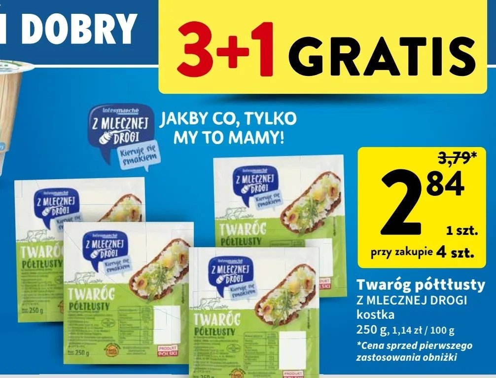 Twaróg połtłusty Z mlecznej drogi promocja