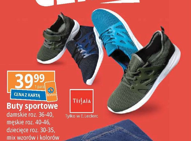 Buty m臋skie sportowe rozm. 40-46 Tissaia promocja