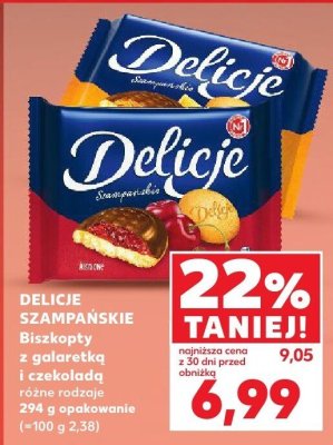 Biszkopty z galaretką i czekoladą różne rodzaje 294 g promocja w Kaufland