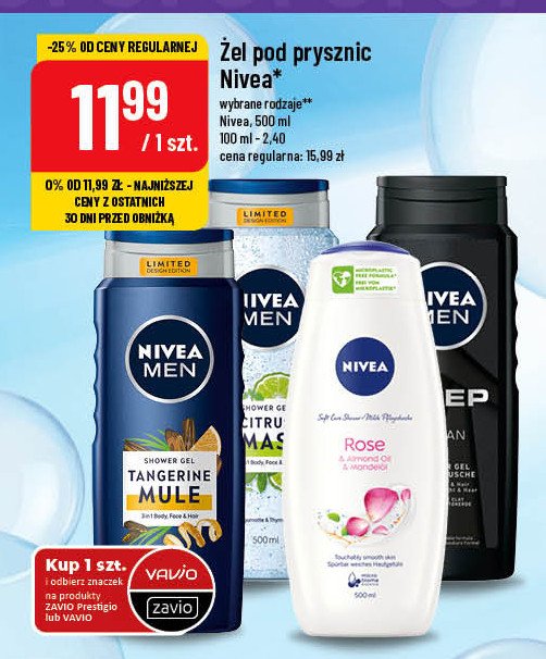 Żel pod prysznic citrus smash Nivea men promocja