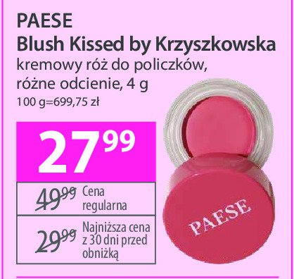 Kremowy róż Paese x krzyszkowska promocja