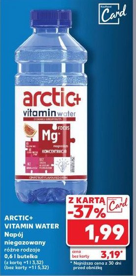 Woda koncentracja Arctic plus elements promocja