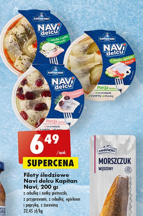 Filety śledziowe z cebulką i papryką Kapitan navi promocja