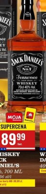 Whisky Jack Daniel's 40% 700 ml promocja w Biedronka