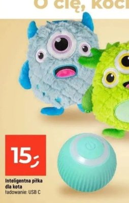 Inteligentna piłka dla kota ładowanie USB C promocja w Dealz