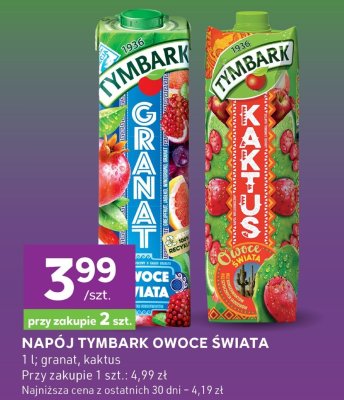 Napój Owoce Świata granat Tymbark promocja w Stokrotka