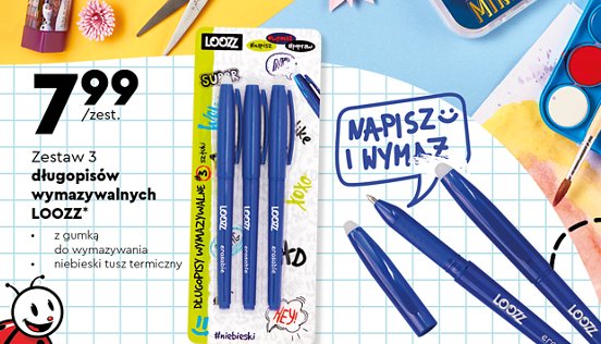 Długopisy niebieskie Loozz promocja