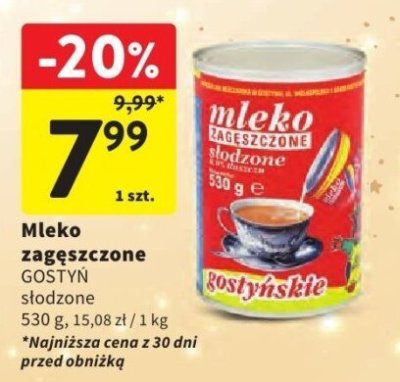 Mleko zagęszczone promocja w Intermarche