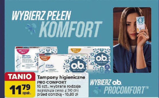 Tampony ultimate protection super O.b. procomfort promocja