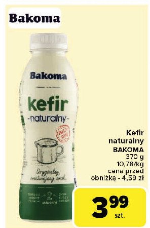 Kefir naturalny BAKOMA KEFIR promocja w Carrefour Market