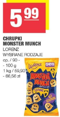 Chrupki monster munch WALKERS FRITO LAY WALKERS promocja w SPAR