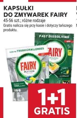 Kapsułki do zmywarek Fairy promocja w Stokrotka