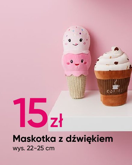 Maskotka z dźwiękiem 22 cm promocja w Pepco