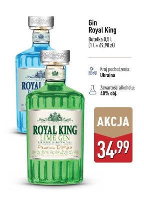Gin Royal King Lime promocja w Aldi