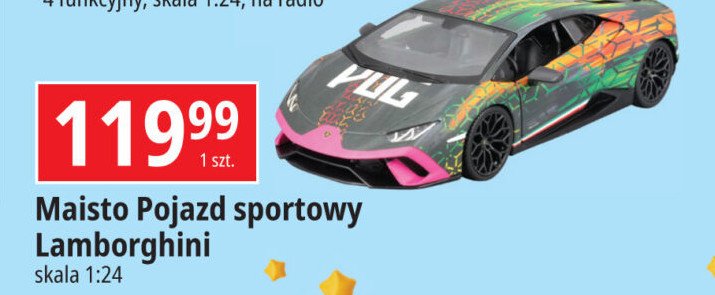 Pojazd sportowy lamborghini 1:24 MAISTO promocja