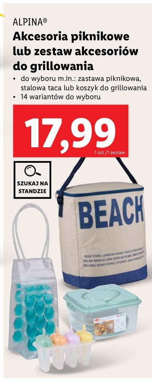 Zastawa piknikowa Alpina(lidl) promocja
