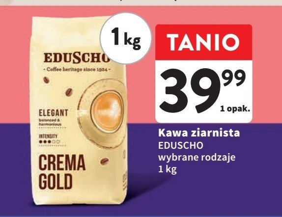 Kawa Eduscho crema gold promocja w Intermarche