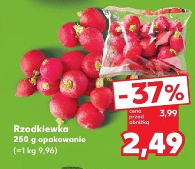 Rzodkiewka opakowanie promocja w Kaufland