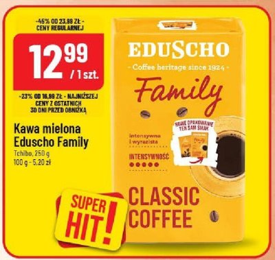 Kawa mielona Eduscho Family Tchibo promocja w POLOmarket