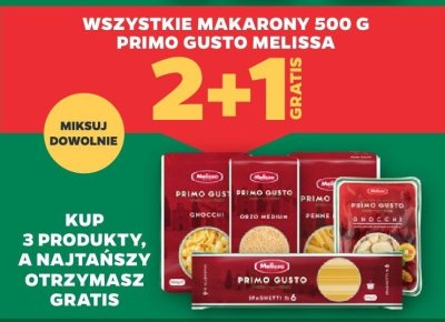 Wszystkie makarony 500 g Primo Gusto Melissa promocja w Netto