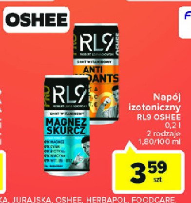 Napój antioxidants Oshee rl9 promocje