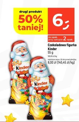 Czekoladowa figurka Kinder 55 g promocja w Dealz