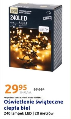 Oświetlenie świąteczne ciepła biel LED 20 m promocja w Action