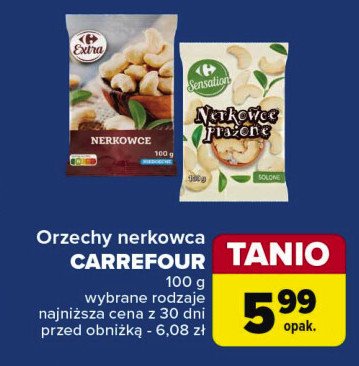 Nerkowce niesolone Carrefour extra promocja