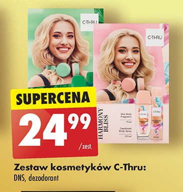 Zestaw w pudełku harmony bliss dezodorant 150 ml + dezodorant spray 75 ml C-thru zestaw promocja w Biedronka