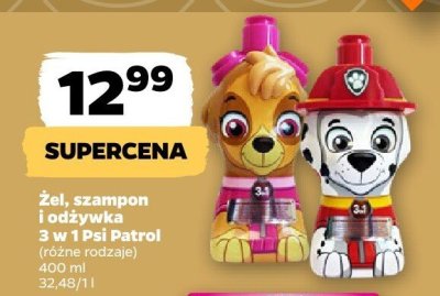 Żel, szampon i odżywka 3 w 1 Psi Patrol promocja w Netto
