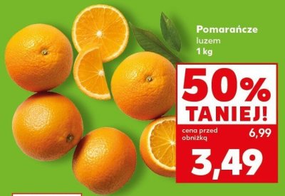 Pomarańcze luzem promocja w Kaufland