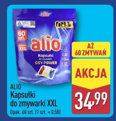 Kapsułki do zmywarki XXL  promocja w Aldi