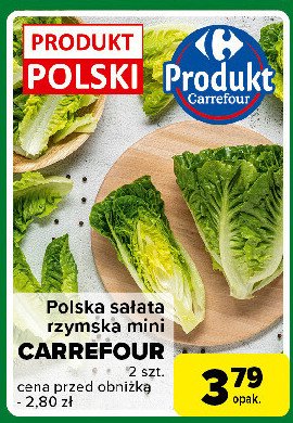 Sałata rzymska mini Carrefour targ świeżości promocja