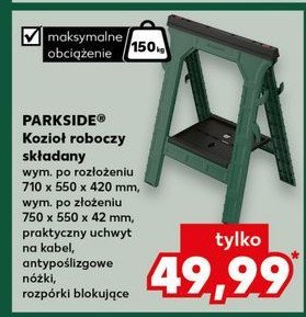 Kozioł roboczy składany Parkside promocja