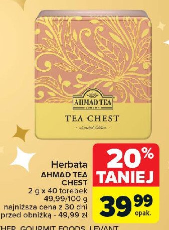 Zestaw herbat tea chest Ahmad tea london zestaw promocja w Carrefour