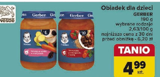 Obiadek wołowina po staropolsku z kaszą Gerber promocja