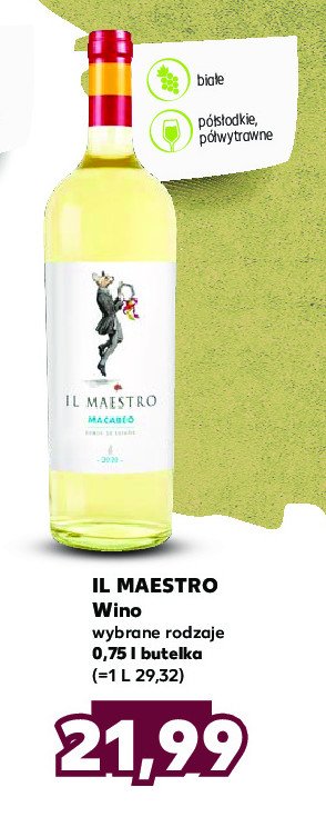 Wino IL MAESTRO MACABEO promocja
