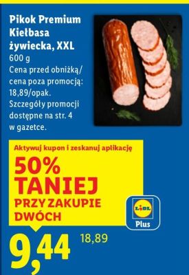 Kiełbasa żywiecka, XXL promocja w Lidl