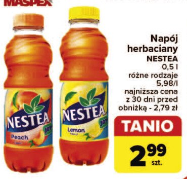 Herbata mrożona peach Nestea promocja