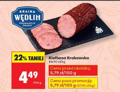 Kie艂basa krakowska w臋dzona promocja w Biedronka