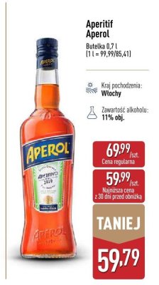 Aperitif Aperol promocja w Aldi