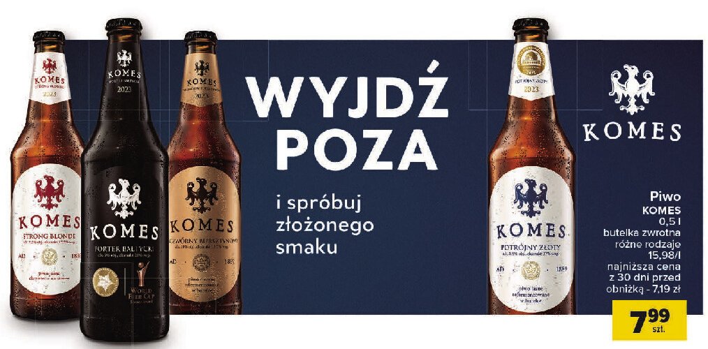 Piwo Komes porter promocja