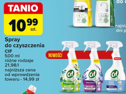 Spray do czyszczenia lawenda Cif promocja