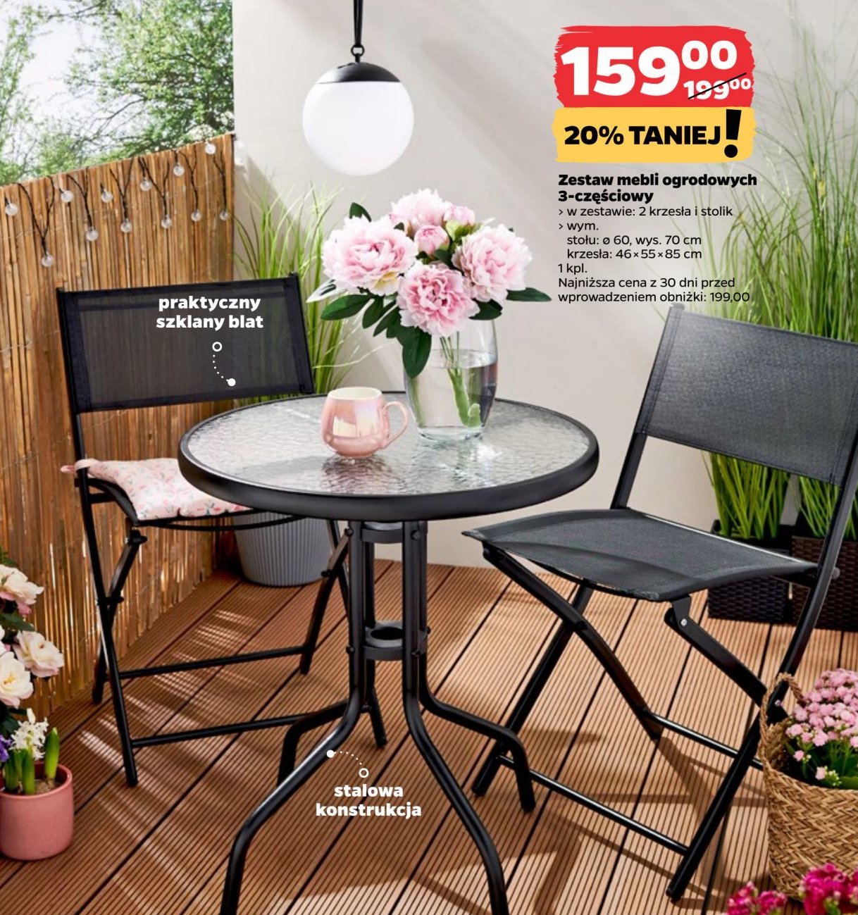 Zestaw mebli ogrodowych promocja