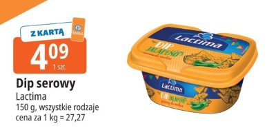 Dip serowy Lactima promocja w Leclerc