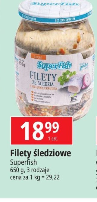 Filety śledziowe z cebulą Superfish promocja