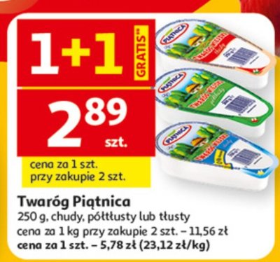 Twaróg Piątnica promocja w Auchan